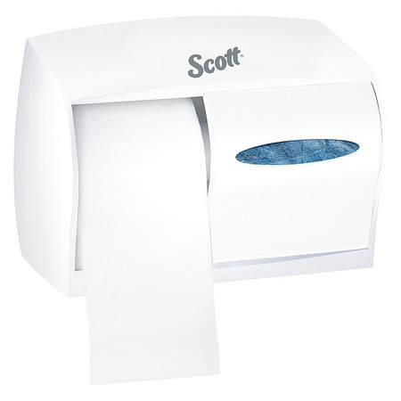 Kimberly-Clark Professional Single Roll Toilet Paper Dispenser (09605), White, 11.0" x 7.63" x 6.0" (Qty 1) 09605