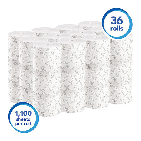 Kimberly-Clark Professional Pro Paper Core High-Capacity Standard Roll Toilet Paper, 2-Ply, White, (1,100 Sheets/Roll, 36 Rolls) 47305