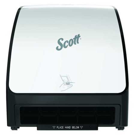 Kimberly-Clark Professional Electronic Slimroll Towel Dispenser, White, for Scott Orange Core Towels, 11.8" x 12.35" x 7.25" 47259