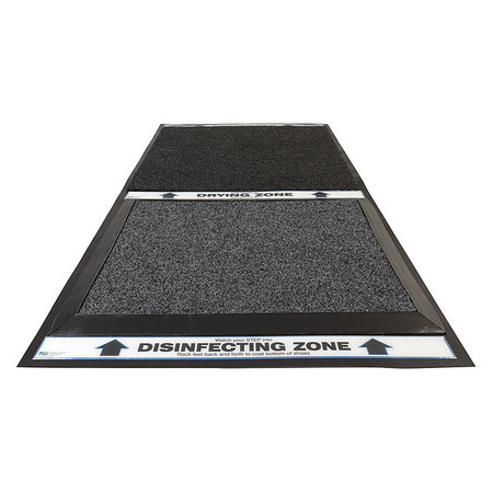 NOTRAX Gray Sanitizing/Disinfecting Mat 18 in W x 21 In L, 1/2 in 355SC018CH