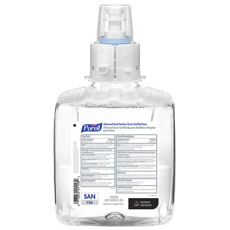 PURELL Hand Sanitizer, 1,200mL, FragranceFree, PK2 6551-02