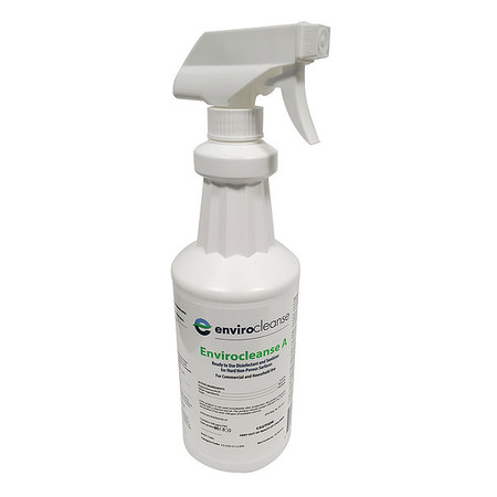 ENVIROCLEANSE Disinfectant and Sanitizer, Bottle, Unscented 545454232