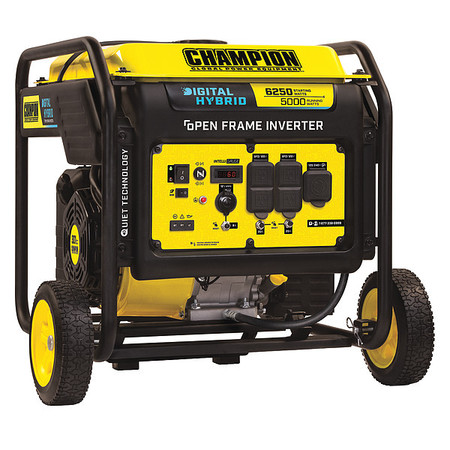 Champion Power Equipment Portable Generator, 5,000 W Rated, 6,250 W Surge, 41.7/20.8 A 100519
