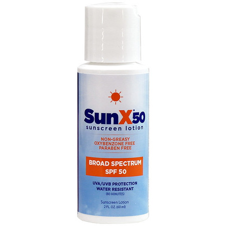 SUNX Sunscreen, 2 oz, Bottle, 50 SPF 18-903G