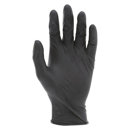 Mcr Safety Disposable Glove, 4.5 mil, Black, XL, PK100 6014BXL