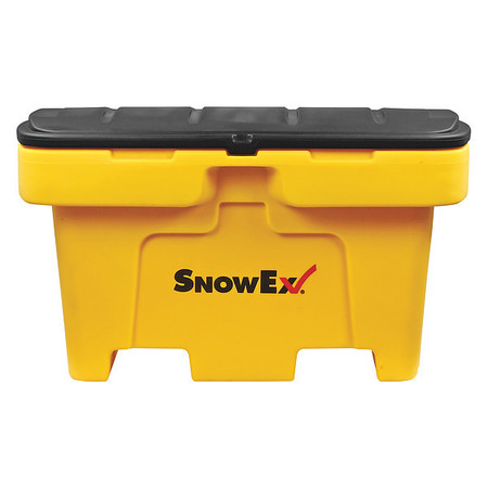 Snowex Salt Box, Yellow, Solid, HDPE 2FGV7