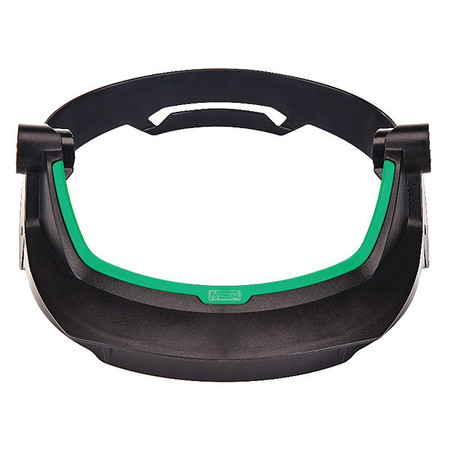Msa Safety Faceshield Frame, Black/Green 10187162
