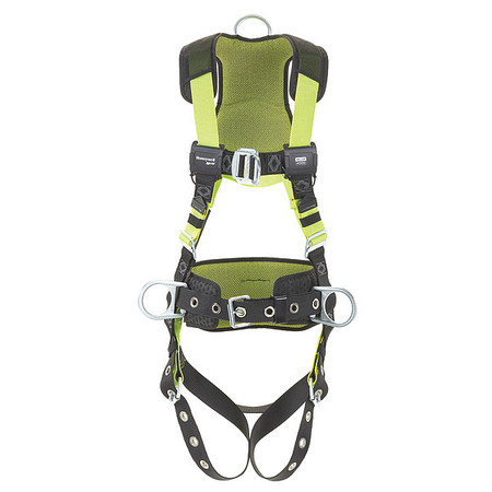 HONEYWELL MILLER Fall Protection Harness, Universal (L/XL), Polyester H5CC221122