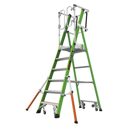 LITTLE GIANT LADDERS 10 ft 6 in Fiberglass Safety Cage, 375 lb Capacity 19706-146