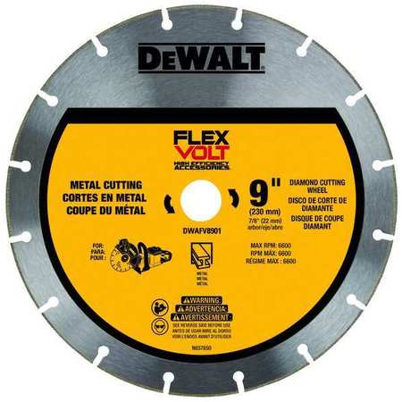 DEWALT FLEXVOLT(R) 9 in. Metal Cutting Diamond Wheel DWAFV8901