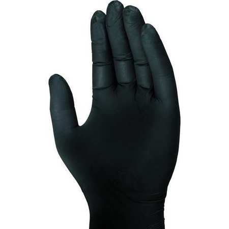 MECHANIX WEAR Disposable Gloves, Nitrile, Black, L ( 10 ), 100 PK D13-05-010-100