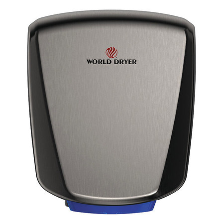 World Dryer Hand Dryer, Gray, SS Cover Q-973A2