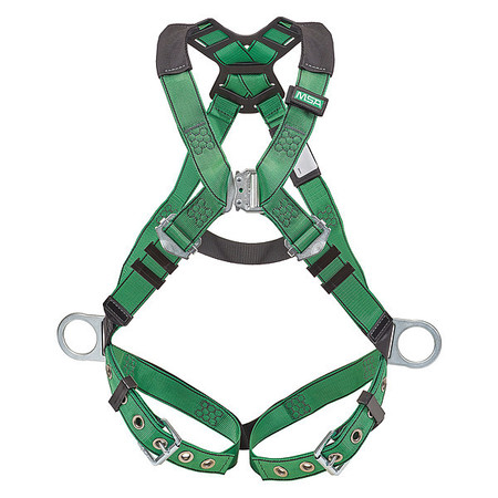 MSA SAFETY Fall Protection Harness, Vest Style, 2XL 10206064
