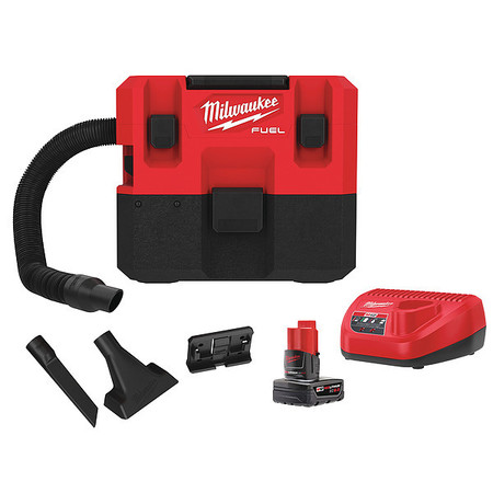 Milwaukee Tool M12 FUEL™ Cordless 1.6 Gallon Wet/Dry Vacuum Kit 0960-21