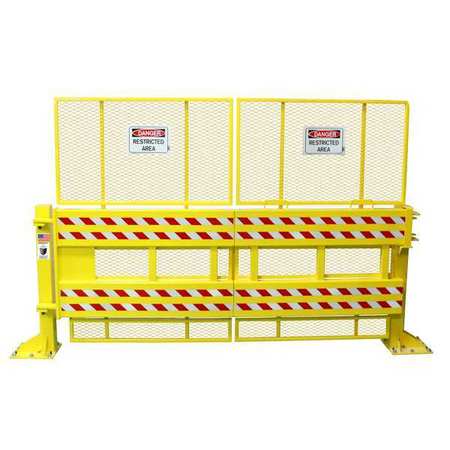DEFENDER GATE Safety Gate, Manual, Steel, 12 ft Gate W DG10-10-SG-RH