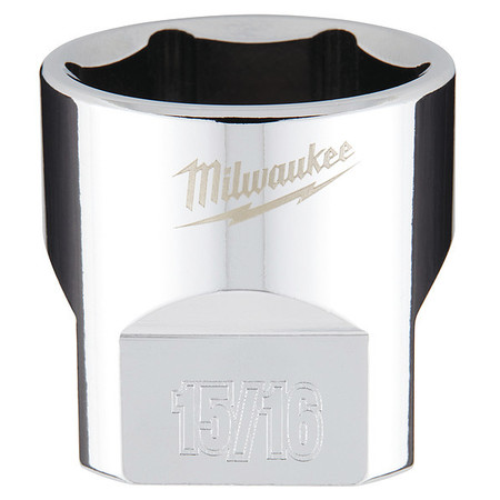 MILWAUKEE TOOL 3/8 in. Drive 15/16 in. SAE 6-Point Socket with FOUR FLAT Sides 45-34-9071