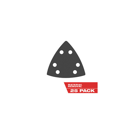 MILWAUKEE TOOL 3-1/2 in. OPEN-LOK Triangle Sandpaper Variety Pack (25 pk) 49-25-2025