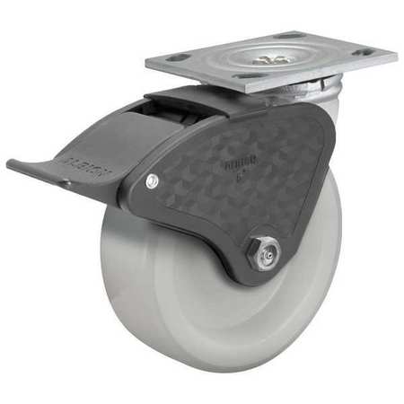 ALBION 8" X 2" Non-Marking Nylon Swivel Caster, Total Lock Brake, Loads Up To 1100 lb 16NW08201ST