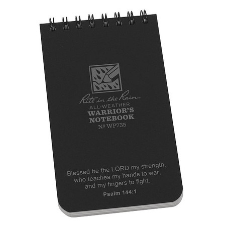 RITE IN THE RAIN All Weather Notebook, Black Cover Color WP735