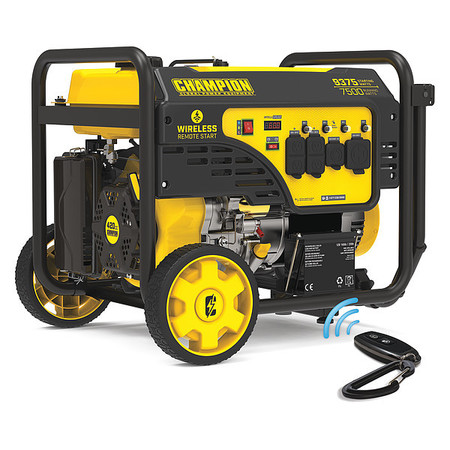 Champion Power Equipment Portable Generator, 7,500 W Rated, 9,375 W Surge, 62.5/31.3 A 201004