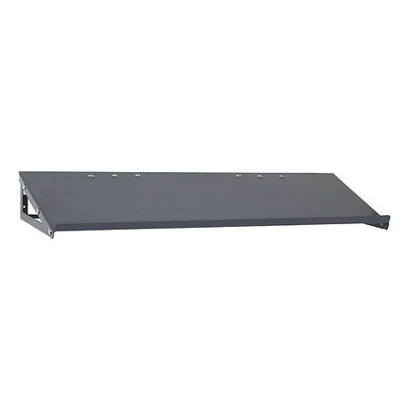 QUANTUM STORAGE SYSTEMS Steel Slanted Shelf, 36 in W x 12 in D x Gray SLP-A1236