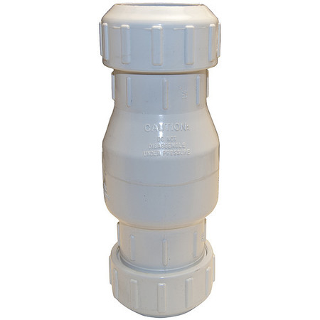 Zoeller Check Valve, 7.5 in Overall L 30-0254