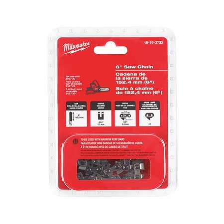 MILWAUKEE TOOL 6 in. Replacement Chain for M12 HATCHET Pruning Saw 49-16-2732