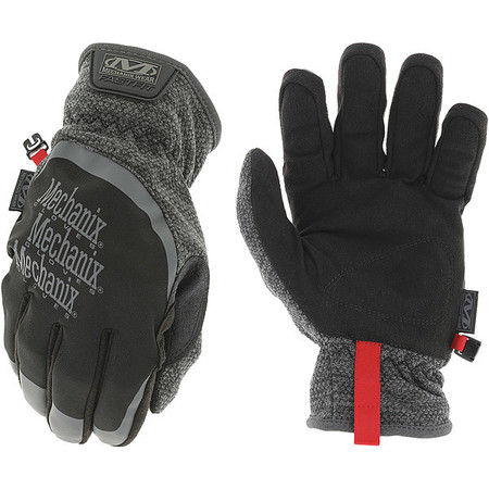 MECHANIX WEAR Mechanics Gloves, L, Black/Gray, Synthetic Leather CWKFF-58-010