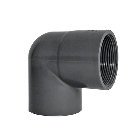 LASCO FITTINGS 90 Service Elbow, 2 x 1 1/2 in, PVC 307251