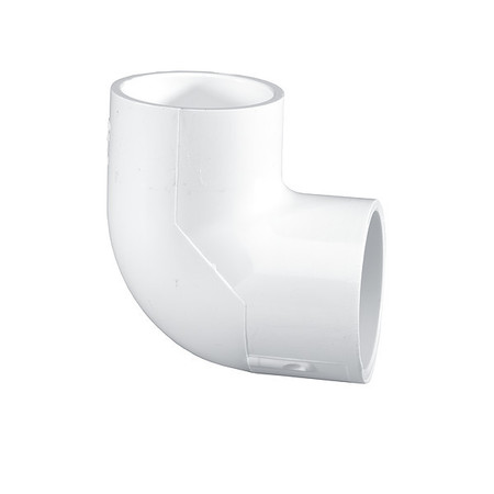 ZORO SELECT 90 Elbow, 12 x 12 in, Schedule 40, White 406120