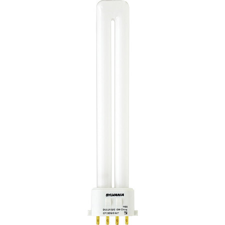 SYLVANIA CFL, 13 W, T4, 4-Pin (2GX7) 20318