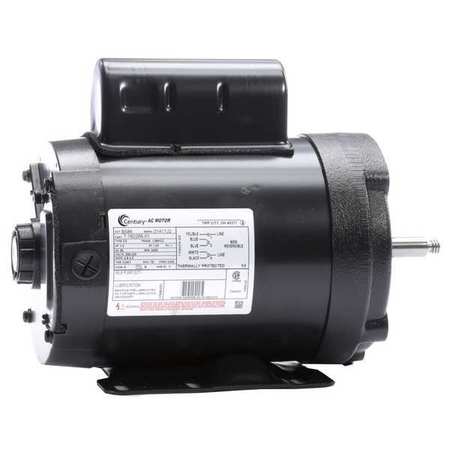 CENTURY Pump Motor, Permanent Split Capacitor, 1 HP, 208-230V AC, 3,450 Nameplate RPM, L56HCZ Frame B586