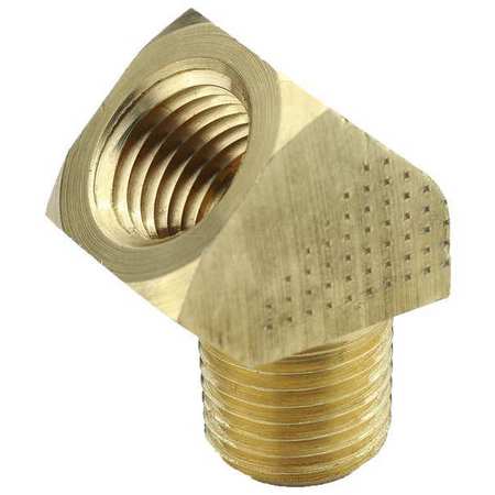 PARKER 45 Extruded Street Elbow, Brass, 1/8 in 2214P-2-2