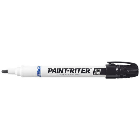 Markal Paint Marker, Medium Tip, Black Color Family, Paint 97403G