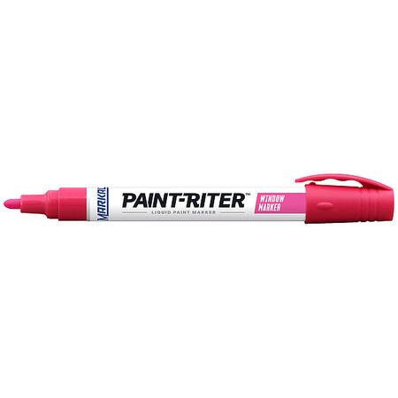 MARKAL Paint Marker, Medium Tip, Pink Color Family, Paint 97453G