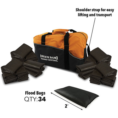 Quick Dam Flood Bag Emergency Kit QDDUFFFB-34