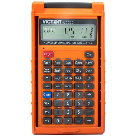 Victor Technology Construction Calculator, LCD C6000