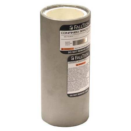 FALLTECH Permanent Sleeve, SS Base, Gray, 9 in H 65050CRS