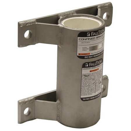 FALLTECH Permanent Sleeve, SS Base, Gray, 9 in H 65070WMS