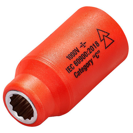 ITL 1/2 in Drive Insulated Socket 3/8 in 01570