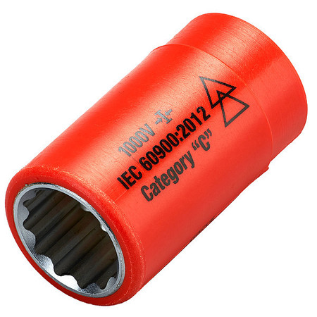 ITL 1/2 in Drive Insulated Socket 11/16 in 01620