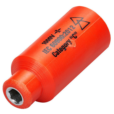 ITL 1/4 in Drive Insulated Socket 11/64 in, 4.5mm 07201