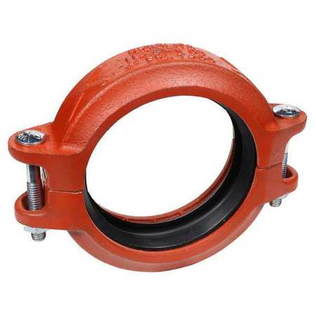 GRUVLOK Rigid Coupling, Ductile Iron, 8", Grooved 0390211225