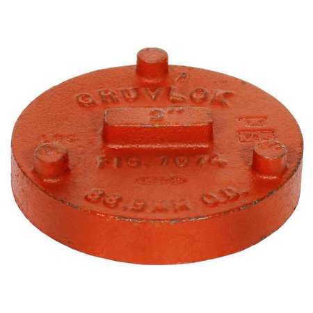 GRUVLOK End Cap, Ductile Iron, 5", Orange, Class 150 0390030260