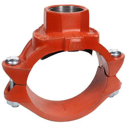 GRUVLOK Clamp-T, Galv, Ductile Iron, 2 x 2 x 1 in 0390175024