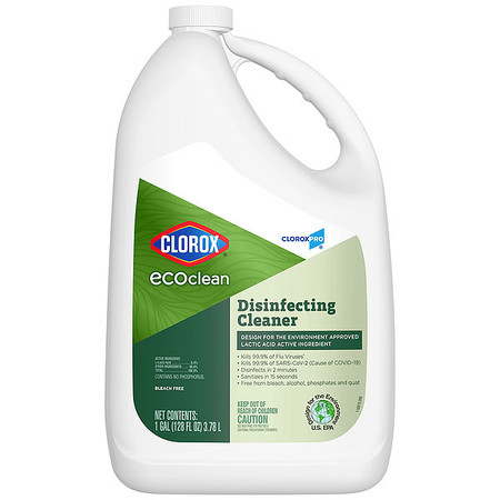 CLOROX Disinfectant Cleaner, Jug, Lemon, 4 PK 60094