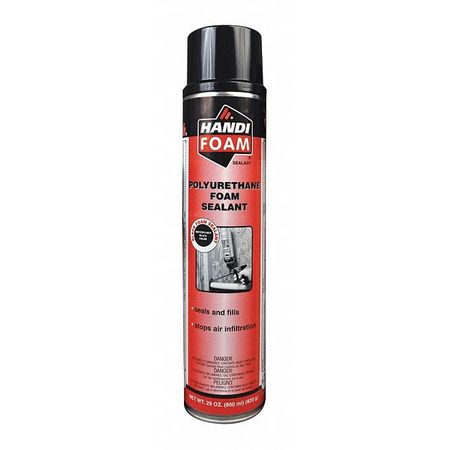 HANDI-FOAM Multipurpose/Construction Spray Foam Sealant, 29 oz, Aerosol Can, Black, 1 Component P30295