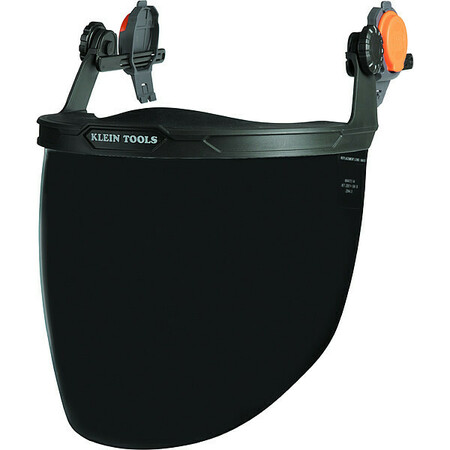 KLEIN TOOLS Face Shield, Helmet and Cap-Style, Gray 60473
