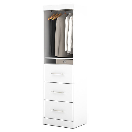 Bestar Storage Unit, White, 25" 25871-17