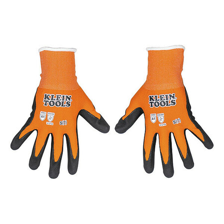 KLEIN TOOLS Knit Dipped Gloves, Cut Level A1, S 60579